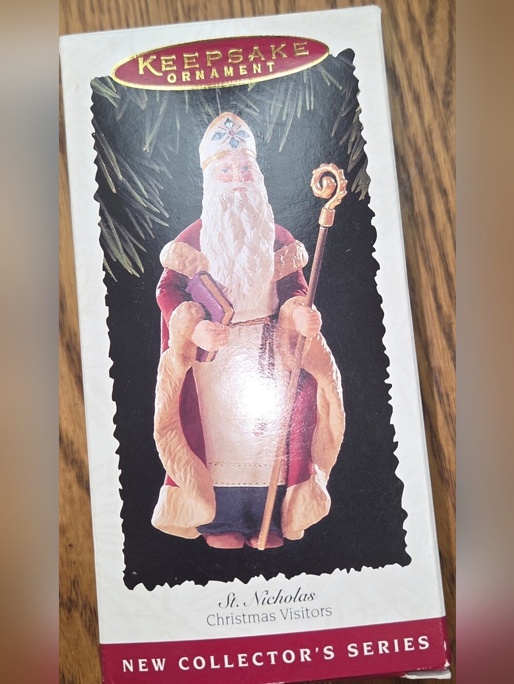 Vintage Hallmark Ornament 1995 St Nicholas Christmas Visitors Series # 1 NEW